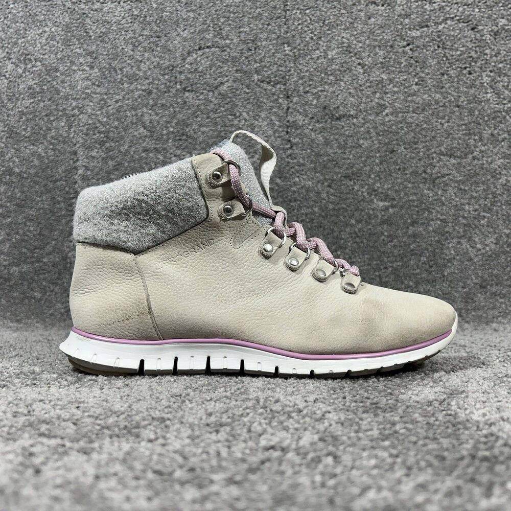 Cole Haan Zerogrand Women’s Size 7 Pumice Stone Gray Tan Hiking Boots Used